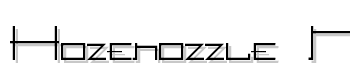 Hozenozzle-New font